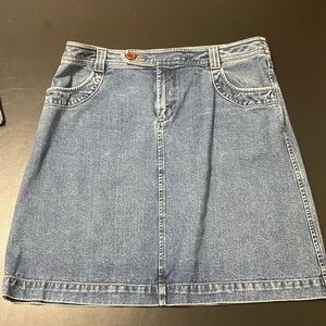 Blue Jean skirt.  Great for summer.
